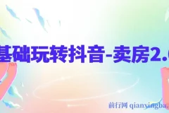 0基础玩转抖音-卖房2.0,抖音卖房