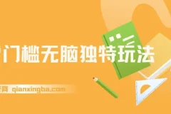 零门槛无脑独特玩法 轻松日入300+秒交付高复购 矩阵无上限