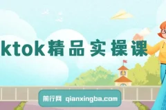 Tiktok精品实操课，跨境运营店商