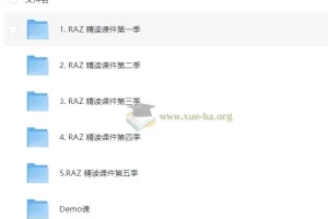 Raz分级阅读绘本 精读课件PPT 全套资料 新版本1-5季【完结】10.6GB