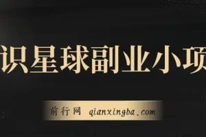 知识星球副业小项目：每个月2000-5000实战方法