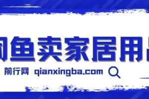 闲鱼卖家居用品月入3w技巧,揭秘！