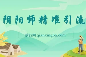 0成本阴阳师精准引流，多种变现方式，小白也能轻松日入1000+