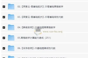 2025金榜考研数学全程班宋浩等【29.39 GB】