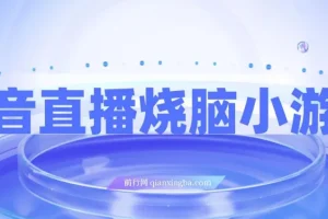 抖音直播烧脑小游戏，不需要找话题聊天，宝妈上班族也能用副业日赚1000+