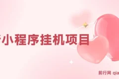 最新小程序挂机项目，每天一小时，轻松躺赚1000＋