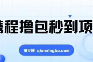 携程撸包秒到项目外面收费698的，单机40-80可批量