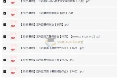 2025暑假小学特色作业资料包