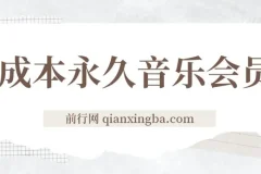 独家0成本永久音乐会员，多渠道变现玩法【实操教程】