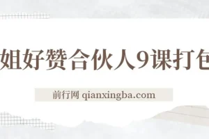 喵姐好赞合伙人9课打包
