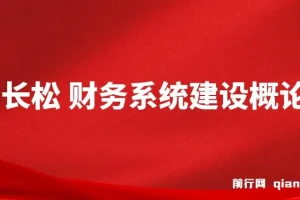 贾长松 财务系统建设概论