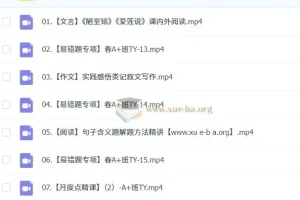 2024-2025 初一语文 董俣语文 A+ 暑假班 秋季班 寒假班 春季班