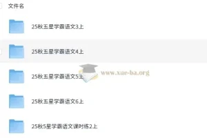 小学语文 25秋 五星学霸