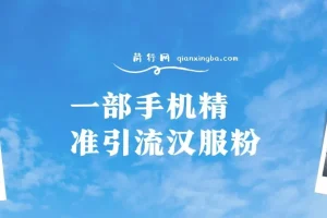 汉服粉一部手机精准引流，0成本多种变现方式，小白月入过万（附素材+工具）