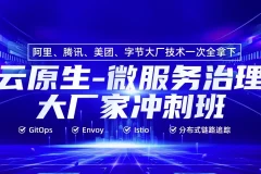 【云原生微服务治理大厂冲刺班56期 – 带源码课件】