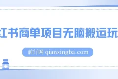 小红书商单项目无脑搬运玩法，一单收益至少150+