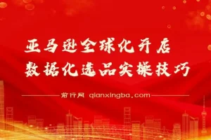 亚马逊全球化开店数据化选品实操技巧