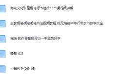 《付费书法练字课程》5合集 写一手漂亮字