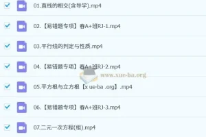 2024-2025 初一数学 赵岩 A+ 暑假班 秋季班 寒假班 春季班