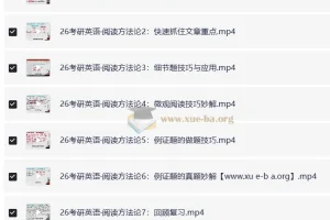 2026 考研英语 唐迟 阅读方法论