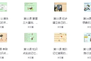 【记忆宫殿入门到高阶技巧 – 带课件】