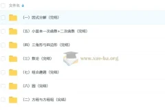 初中数学 奥林匹克蓝本初中卷视频讲解(完结)