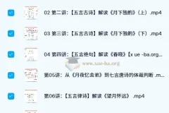 【完结】唐诗三百首 40讲