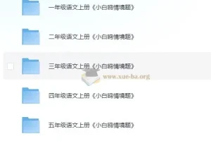 小白鸥 小学语文情境题 (2024版)