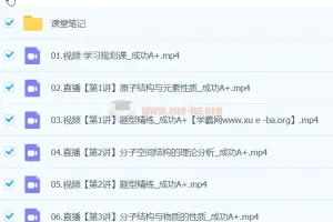 成功化学 2024高中高二化学 A+春季班