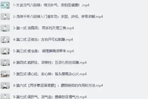 《B站付费课程 – 八段锦：古法养生补元气，摆脱亚健康》[MP4][1.42G]