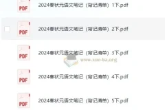 1-6年级 状元笔记 背记清单 24秋