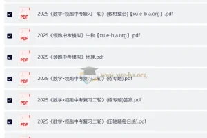 2025初中数学•领跑中考复习一二轮