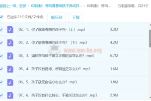 帮助青春期孩子养成好性格（2.0版）音频