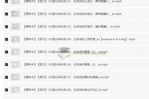 【高考总复习语文】系统班视频课程-幻幻课堂（混到120+）
