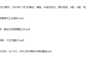 《全网付费文章 大佬文集圈 学习先锋》11月3日更新共30个文件