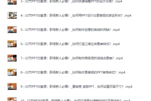 《B站付费课程：旁门左道PPT八合一+PPT高手修神记[MP4][24G]