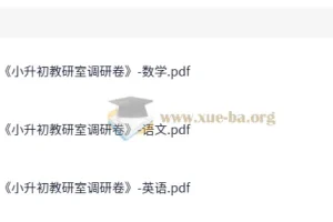 小升初教研室调研卷 语数英