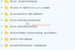 初中化学 初三上学期化学拓展提高（秋季）【15江成】