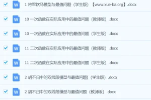 中考数学最值问题讲义（教师版+学生版） word文档