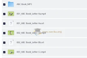 幼儿英语启蒙动画 字母书 ABC Book (音视频+电子书)