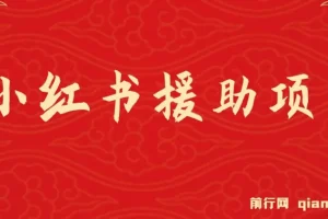 赛道冷门收入却不低，小红书援助项目值得去做