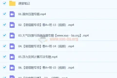 付雷物理 2024初二物理 A+ 寒春班