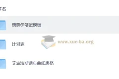 抗遗忘计划表[多格式]