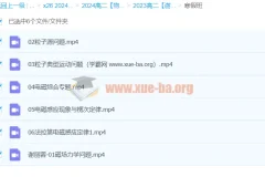 2024高中物理 高二物理 谢丽荣 寒假班