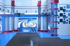 高清绿幕素材合集：虚拟演播厅与新闻背景资源