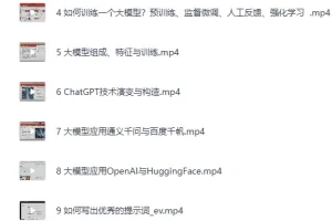 《AIGC 高级实践课：从大模型到AI Agent》[MP4]