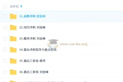 2026考研数学 武忠祥 刘金峰 冲刺阶段