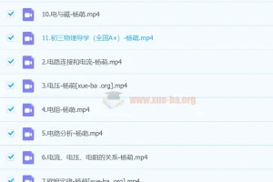 2025初三中考物理 杨萌物理 秋季上A+（暑假）