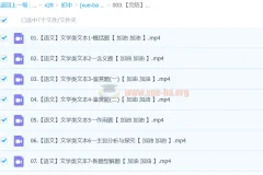 【完结】【024中考语文文学类文本一本通