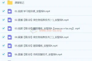 安智琛生物 2024高中高二生物 春季A班